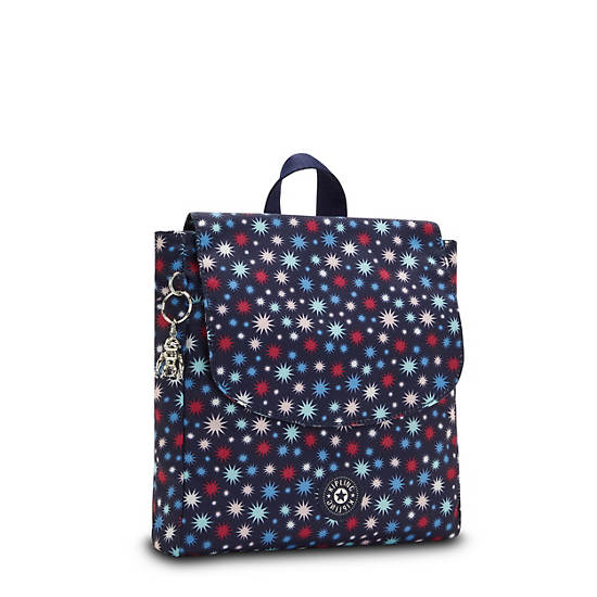 Kipling Dannie Printed Small Rugzak Blauw | BE 1547AH